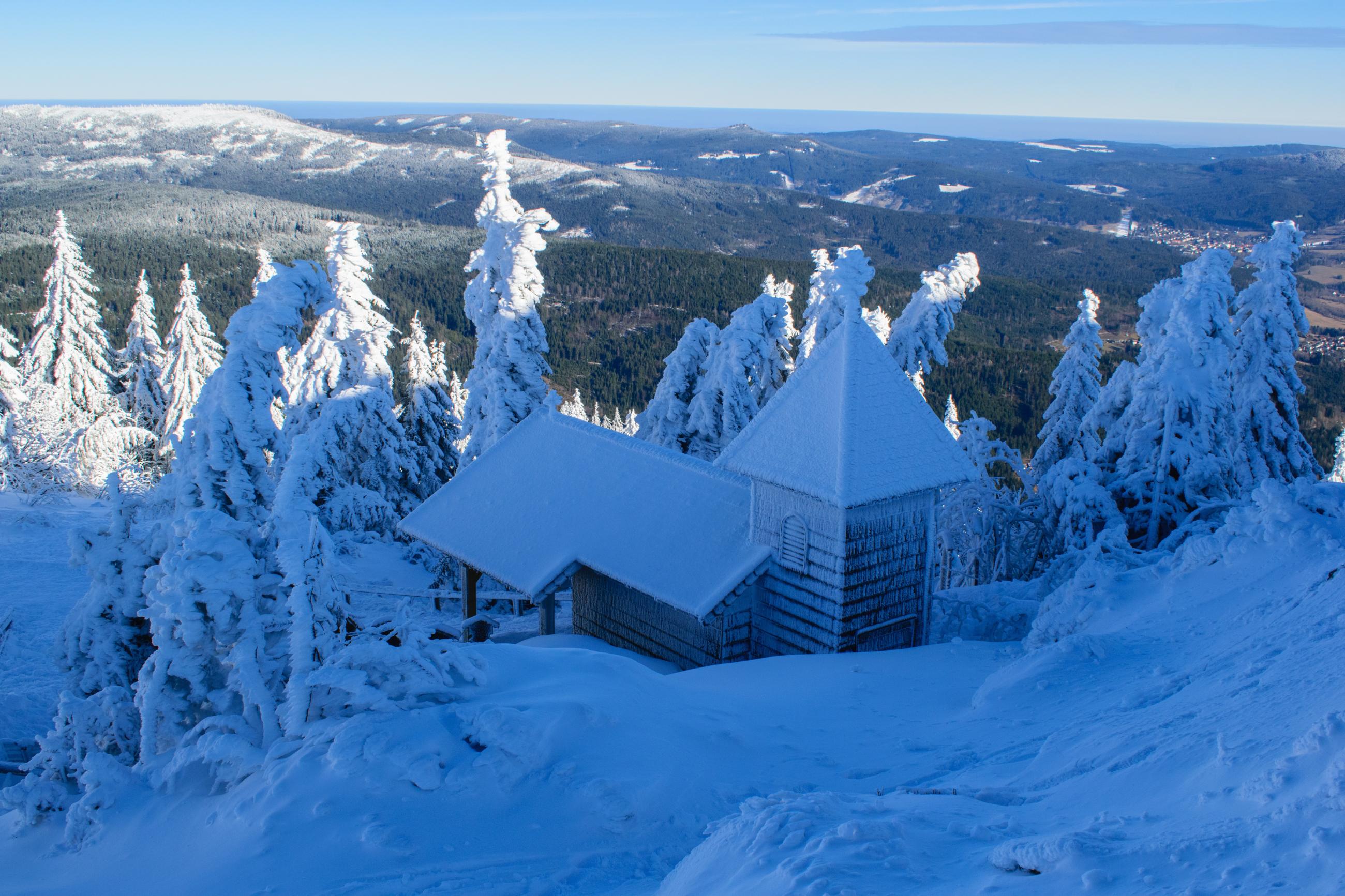 Winterurlaub Bayerischer Wald - Rachelkapelle