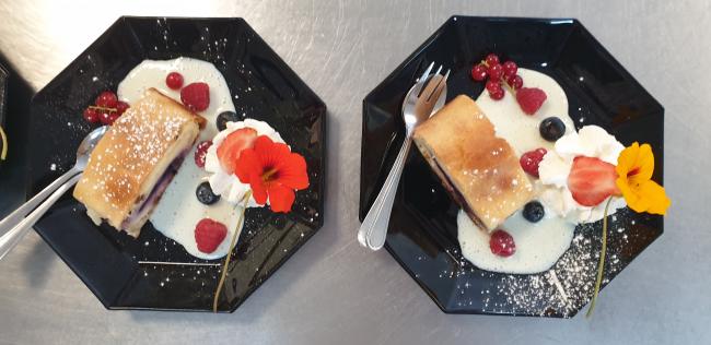 Nachspeise im Gasthof Mühle