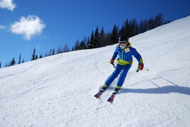 Alpines Skifahren am großen Arber
