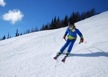 Alpines Skifahren am großen Arber